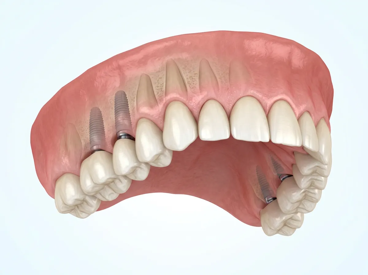 Impianti posteriori mantenendo i denti anteriori naturali