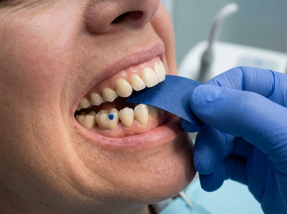 Controllo dei denti in zirconia che sembrano pesanti