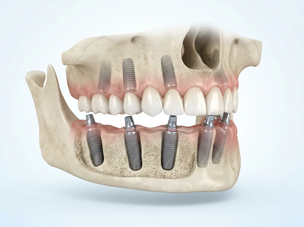 Planification CBCT 3D pour implants All-on-6 en Albanie